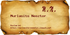 Murlasits Nesztor névjegykártya